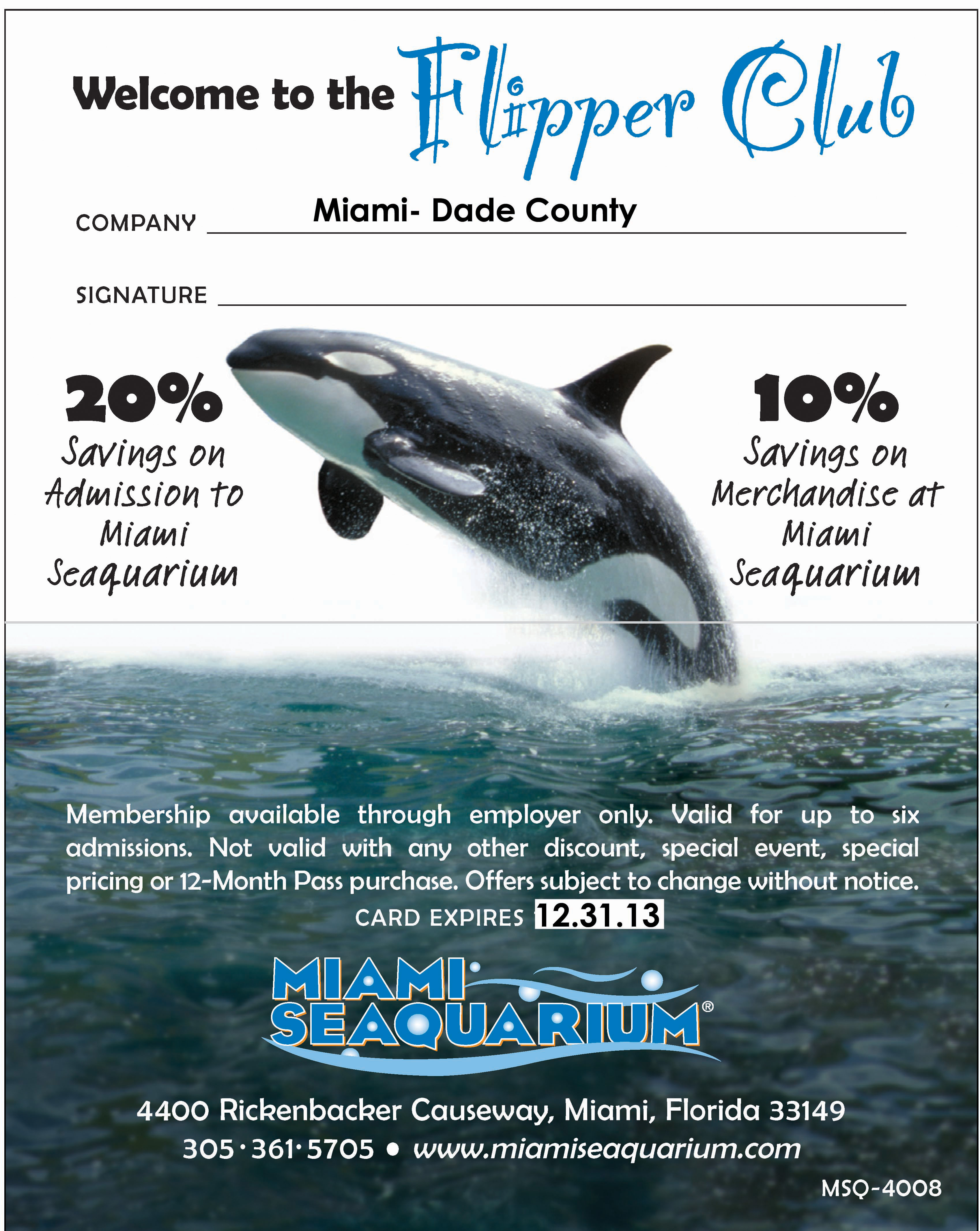 Miami Seaquarium - Attraction Ticket