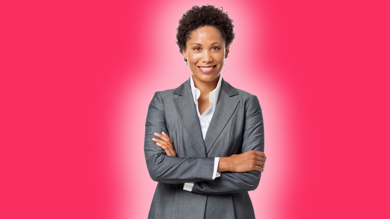 professional lady with arms crossed