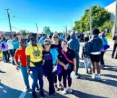 Participants during annual awareness walk