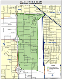 Miami-Dade County - Incorporation & Annexation - Miami Springs Annexation