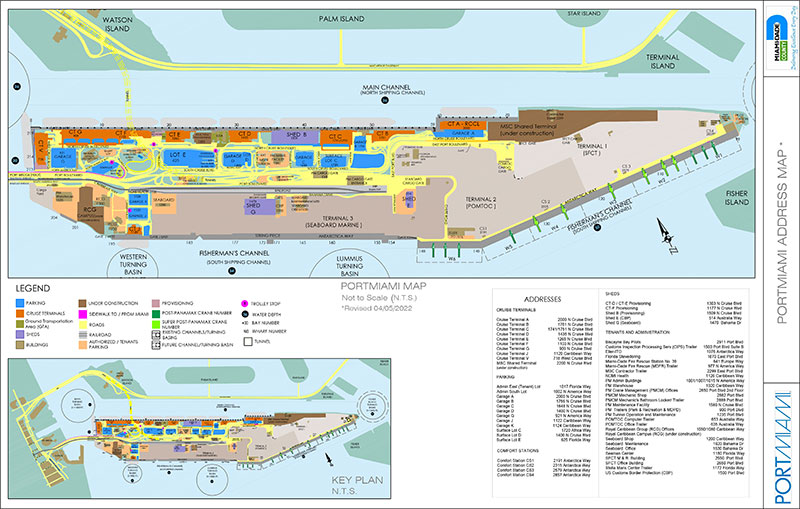 Portmiami Street Map Planning Version April 2022 