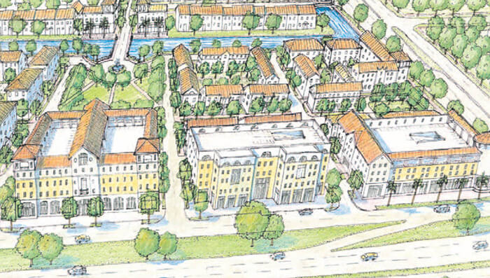 Rendering of the Country Club Urban Area Zoning District