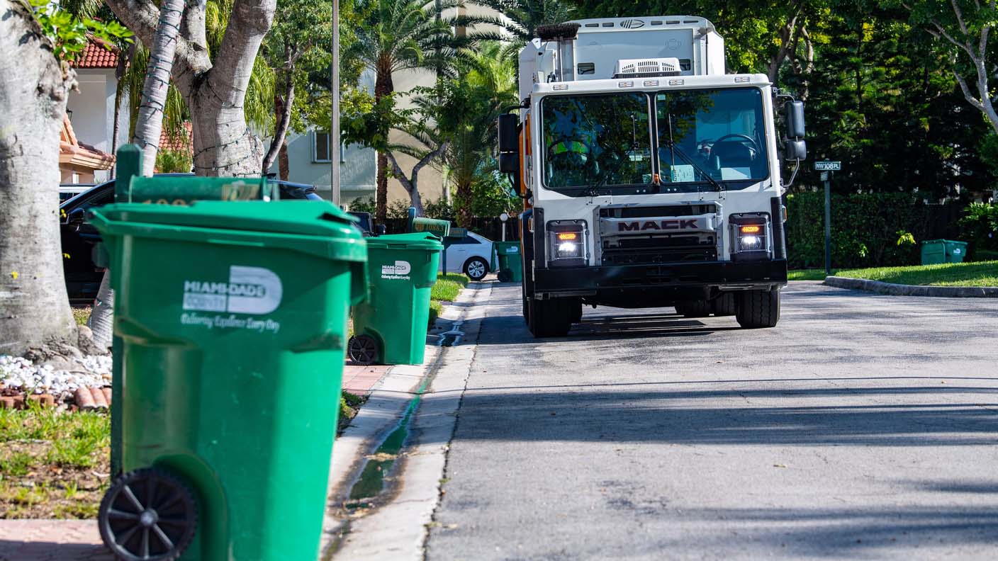 waste services truck