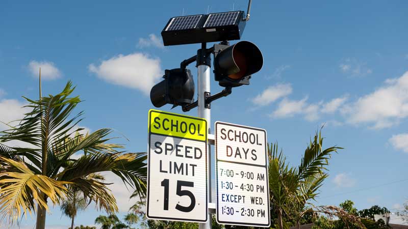 school crosswalk