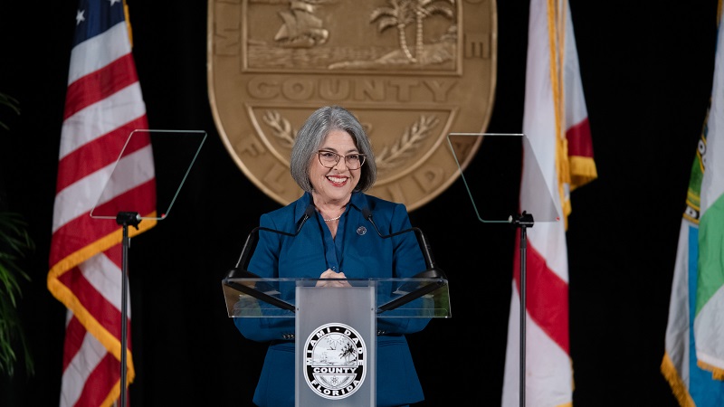 Mayor Daniella Levine Cava delivering the State of the County address