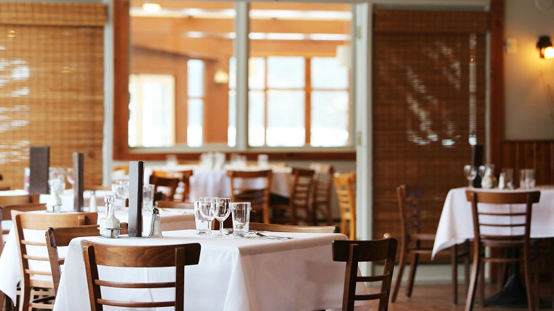 interior of an empty restaurant